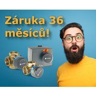 Regulační armatury se zárukou 36 měsíců!