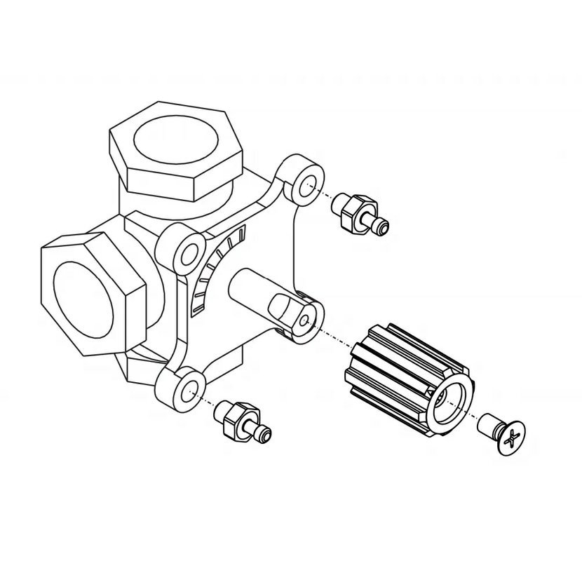 Esbe Adapter Montážní sada ARM ProClick pro ESBE směšovací ventily (MG,G,F), Ivar aj ...